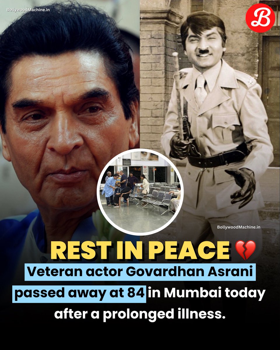 Prasant Rai (@prasantquora) on Twitter photo The legend actor and comedian Asrani passed away😔 May his soul rest in peace. 🙏
#Asrani The legend actor and comedian Asrani passed away😔 May his soul rest in peace. 🙏
#Asrani