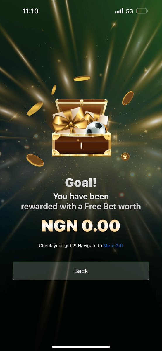 SPORTY NO GREE GIVE ME FREE BET TODAY

I WAS SUPPOSED TO GET 10 million plus but they gave me zero.

Be like them Dey feel am 😅