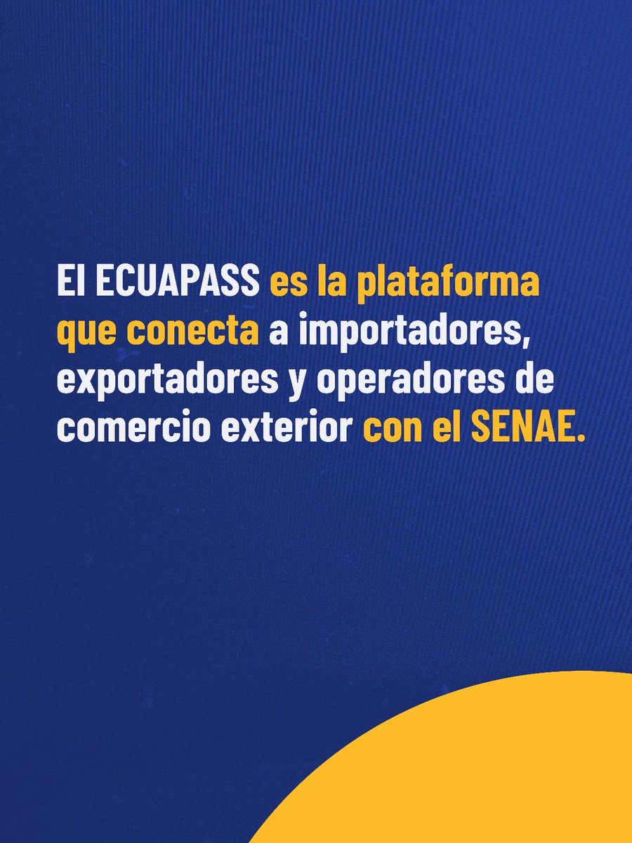 SENAE_Aduana's tweet photo. 💻 #Ecuapass: la plataforma digital que conecta al Ecuador con el comercio mundial🌎

Integra a importadores, exportadores y operadores de comercio exterior con el SENAE, haciendo que cada trámite sea más ágil, transparente y seguro

💡Una herramienta que impulsa al #NuevoEcuador https://t.co/yEVGJT9gFI