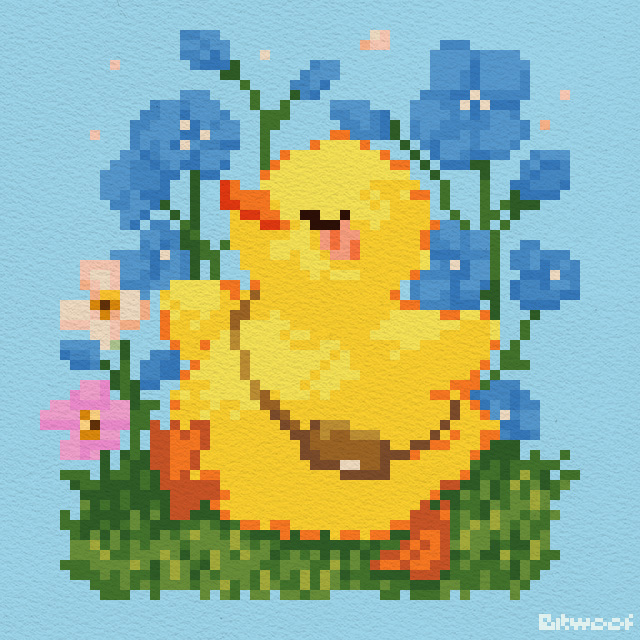 Morning walk, carrying a pocketful of dreams.🌸
Small steps, bright week ahead.
#pixelart #ドット絵