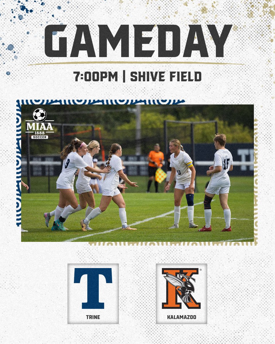 Monday Night Football!

🆚 Kalamazoo College Hornets
📍 Shive Field
⏰ Start time 7pm
#TrineNation