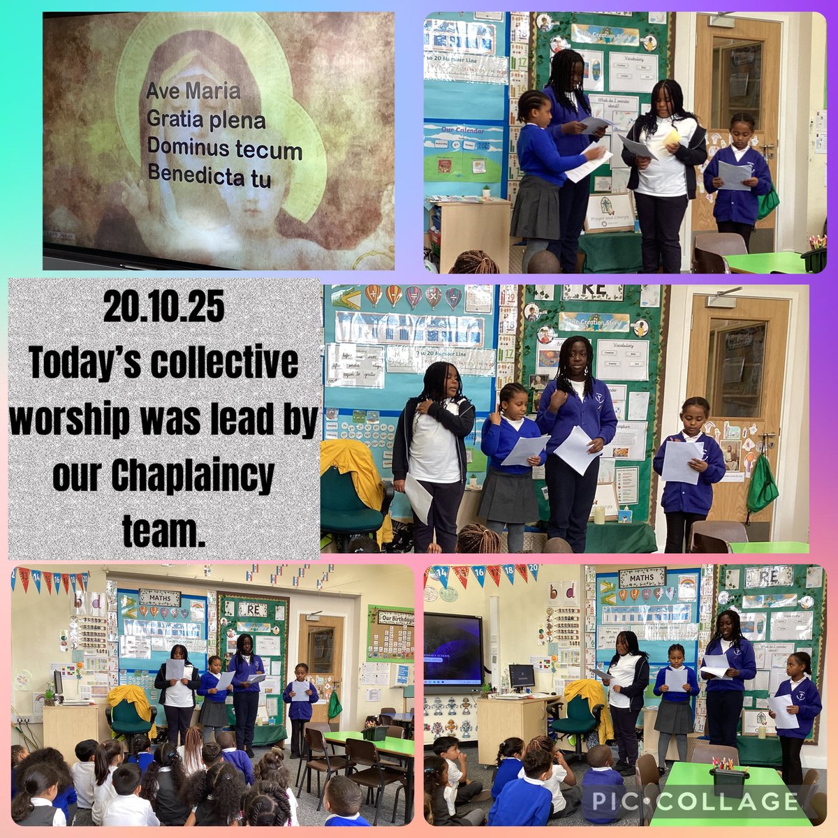 🙏 🕯️ collective worship in Y1.