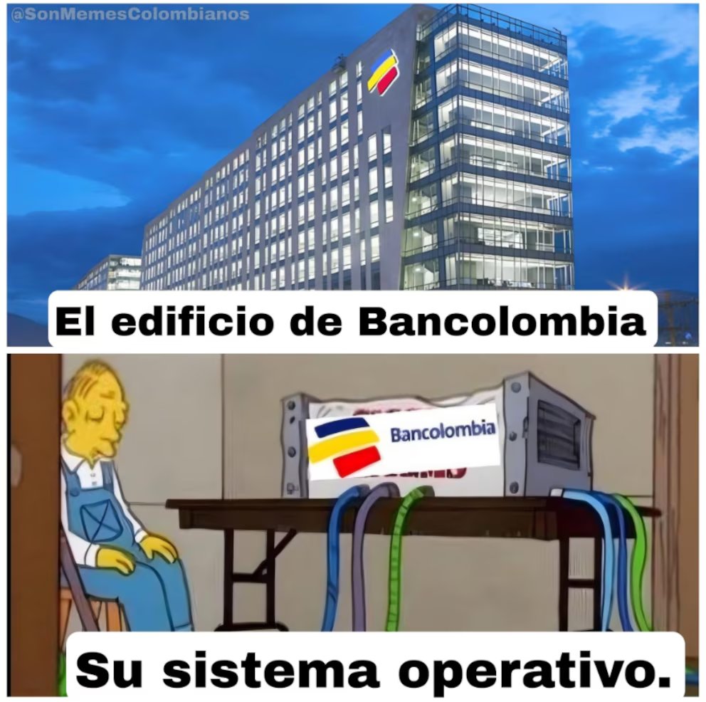 Un saludo <a href="/Bancolombia/">Bancolombia</a> de todos los que no vamos a poder almorzar hoy gracias totales!!!