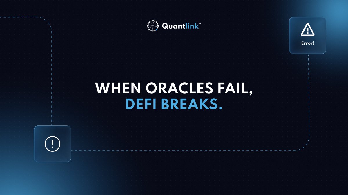 QuantLink_AI's tweet image. Every time a trade gets stuck, a liquidation fails, or a swap executes at the wrong rate, the culprit isn’t always the code, it&apos;s often the data feeding it. Outdated oracles, delayed updates, and inaccurate feeds quietly erode the trust and efficiency of DeFi systems. When…