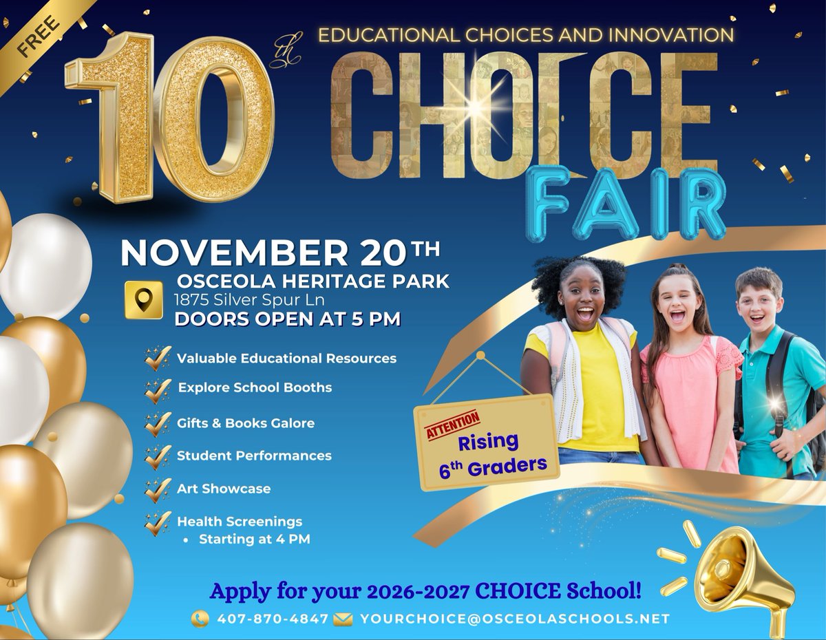 Osceola County School District -Educational Choice tweet media