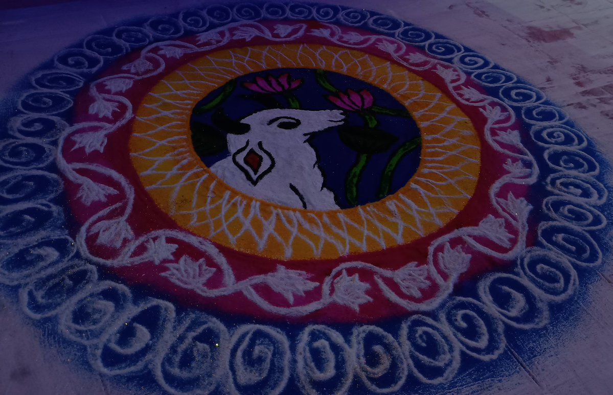 craft_withcode's tweet image. Today's rangoli