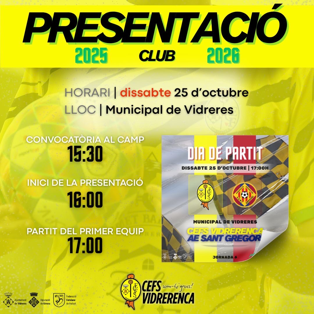 CEFSVidrerenca's tweet image. 🔜 💛

#somhigrocs
