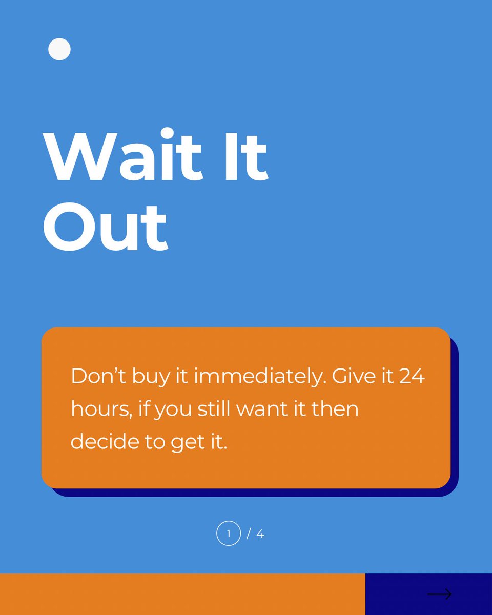 Bridgecredit1's tweet photo. Impulse spending is fun, till your account balance starts crying for help.

Here are 4 quick hacks to help you spend smarter, and save stronger✅

#MoneyMonday 
#bridgecredit https://t.co/Uhg2FzaWGB