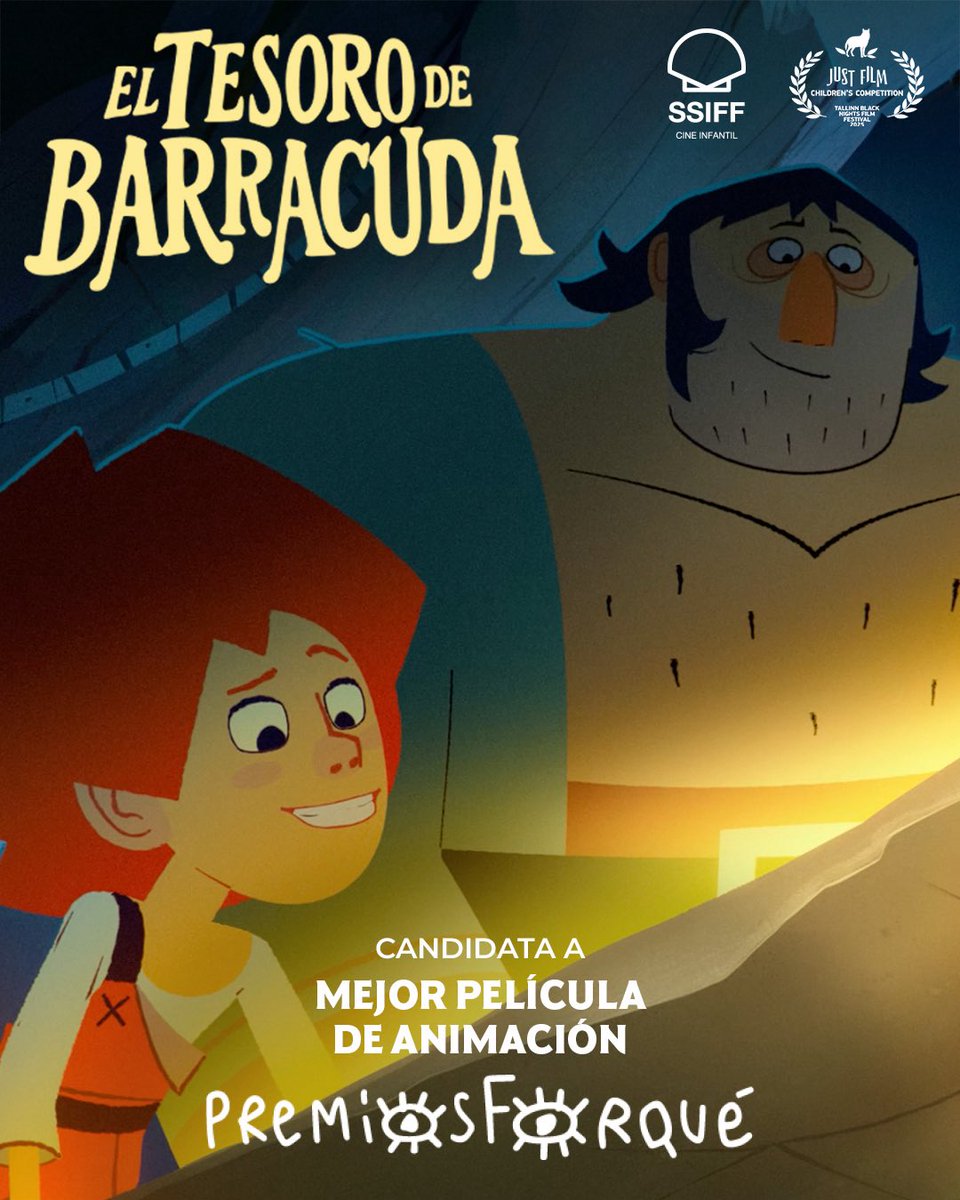 Inicia Films (@iniciafilms) on Twitter photo #ElTesoroDeBarracuda 🏴☠️ dirgida por Adrián García se presenta como candidata a Mejor Película de Animación en la 31ª edición de los <a href="/PremiosForque/">Premios Forqué</a>
Una travesía llena de aventura, amistad y tesoros⚓️✨ #ElTesoroDeBarracuda 🏴☠️ dirgida por Adrián García se presenta como candidata a Mejor Película de Animación en la 31ª edición de los <a href="/PremiosForque/">Premios Forqué</a>
Una travesía llena de aventura, amistad y tesoros⚓️✨
