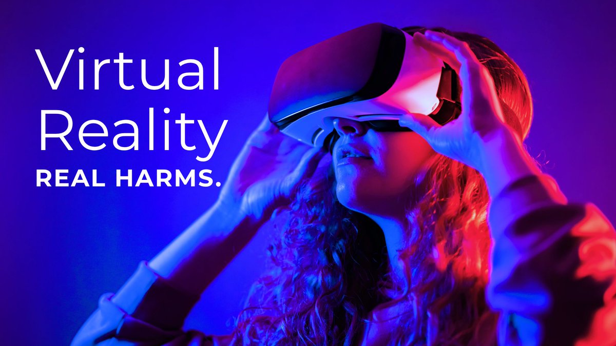 NCOSE's tweet image. Virtual reality is not exempt from real-world harm. Hear from survivors and whistleblowers to learn how VR headsets introduce sexual exploitation behind the guise of innovation. Because behind the headsets, there are real people, and real trauma. Check the link below to read the…