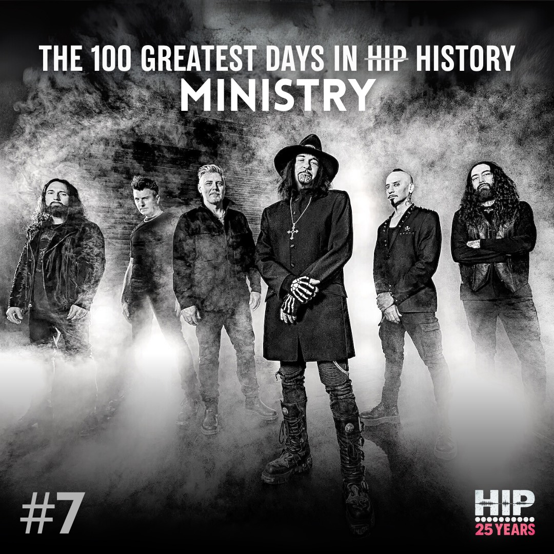 HIPVideoPromo's tweet image. Working with Megaforce Records was always an honor, but when they asked us to promote Ministry — arguably the originators of industrial metal, the band that created the blueprint — we were thrilled beyond measure... #25YearsofHIPVideoPromo #HIP100 #ministry