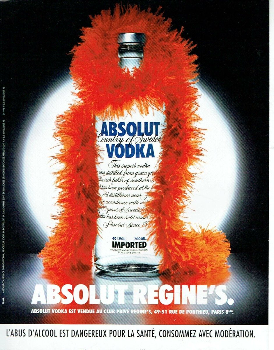 ¨¨¨¨ BACK TO 1995 ¨¨¨¨
publicité Absolut
#PubSchnock