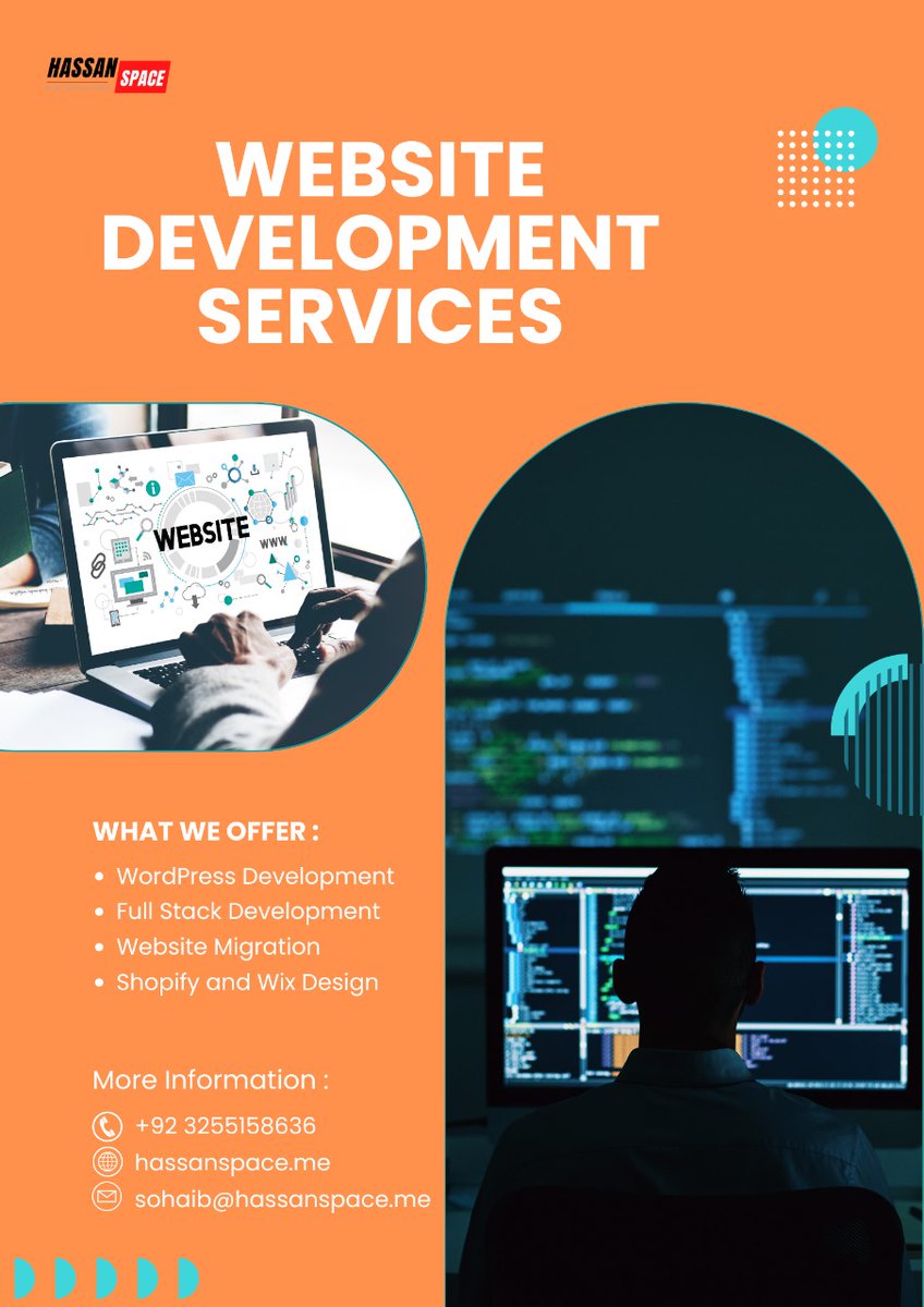 hassanspacedev's tweet image. A website should convert, not just exist.
Let’s build one that drives results through design, SEO & strategy.
Contact → sohaib@hassanspace.me
#DigitalStrategy #WebDev2025 #OnlinePresence #BusinessGrowth #WebSolutions