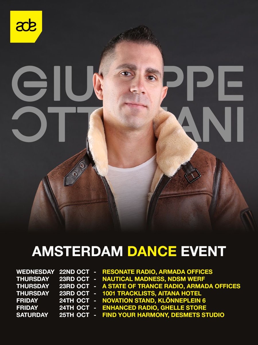GOttaviani's tweet image. Amsterdam Dance Event is looking pretty stacked this week! You can catch me at these events 🇳🇱