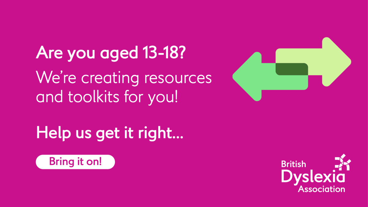 Over a million children in the UK are dyslexic, yet many lack the right support. Share your experience in our short survey to help us improve resources and reach more young people with the help they need.
Take the survey: bit.ly/3VRyKGq

#DyslexiaResources #YoungPeople