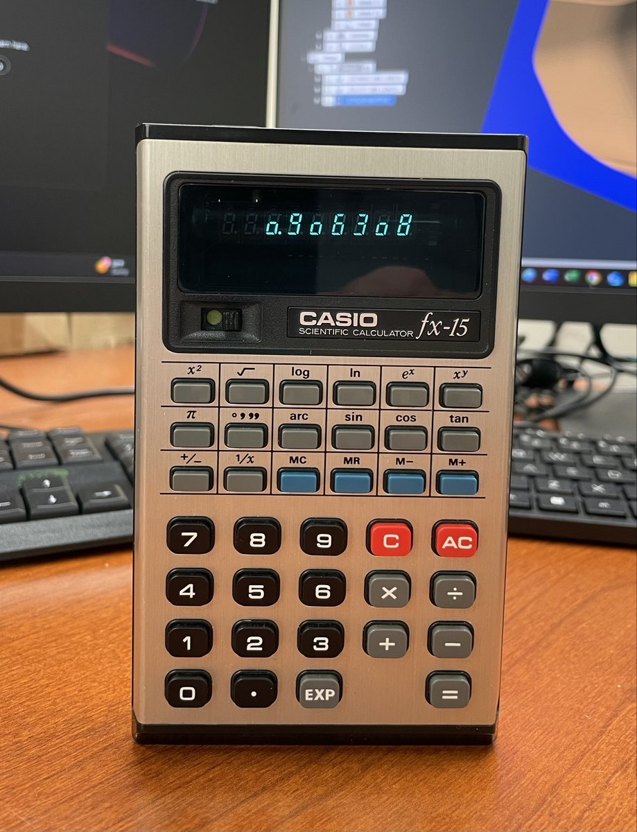 50 years old and still productive! Casio fx-15