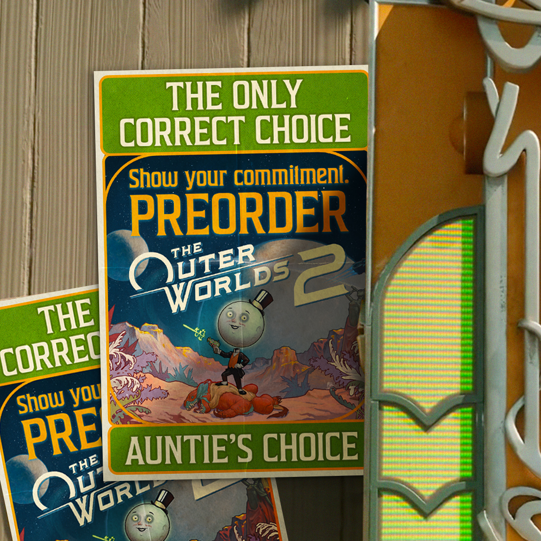 Xbox's tweet image. THE OUTER WORLDS 2 IS COMING OCTOBER 29. YOU HAVE BEEN SUCCESSFULLY ADVERTISED TO #MARKETING