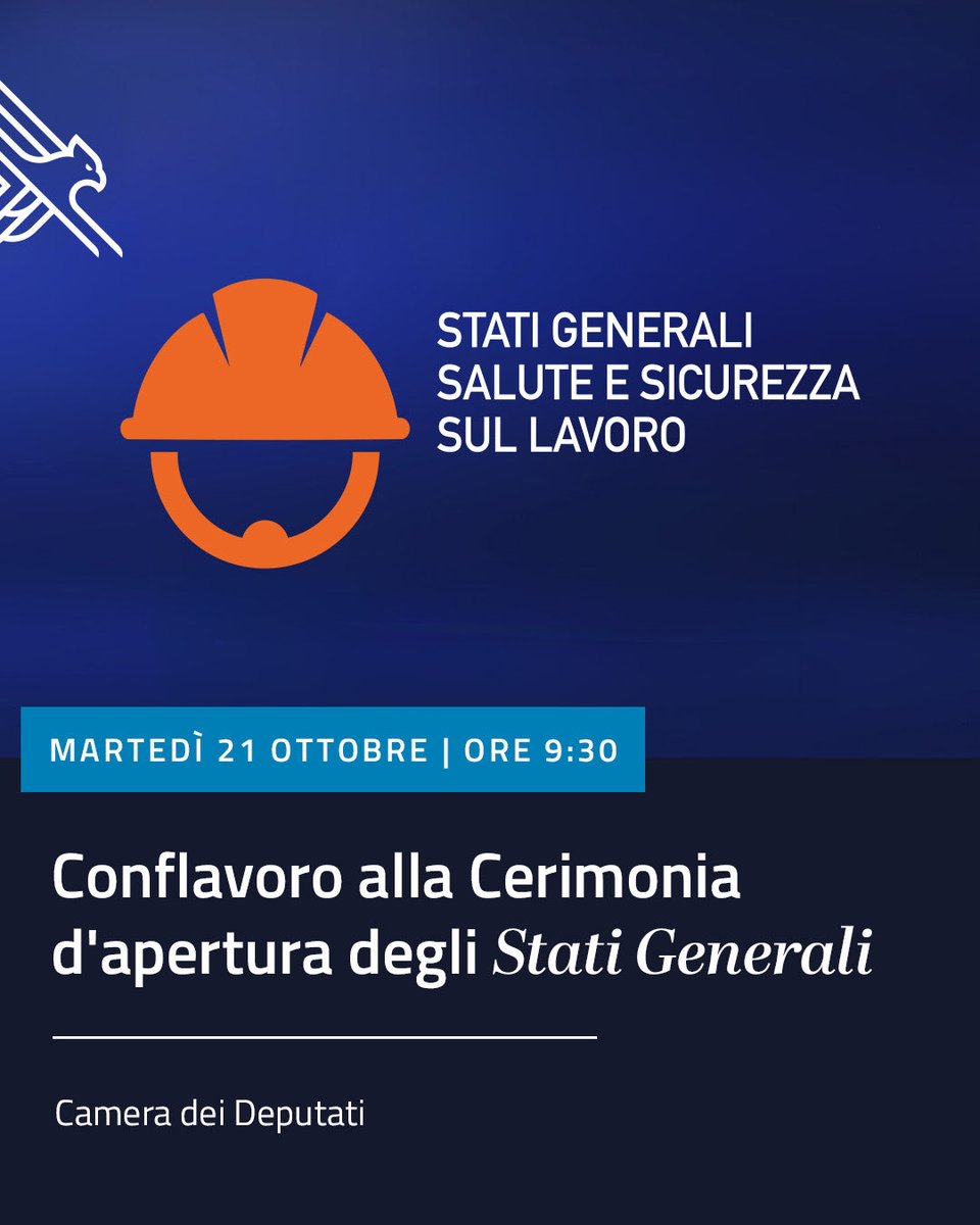 Conflavoro partecipa domani alla <a href="/Montecitorio/">Camera dei deputati</a> all’inizio dei lavori degli Stati Generali della Sicurezza sul Lavoro, promossi dalla Commissione parlamentare di inchiesta sulle condizioni di lavoro in Italia, presieduta dall'on. <a href="/chiaragribaudo/">Chiara Gribaudo</a>