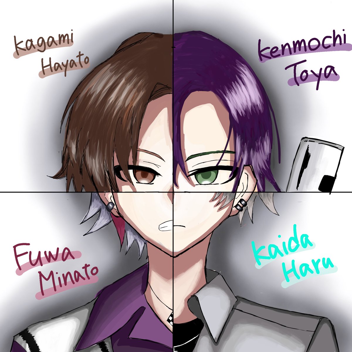🎉ROF-MAO4周年🎉
#ろふまお4周年 #ろふあーと #加画美 
#金剛力也像 #絵スコート　#描いた晴