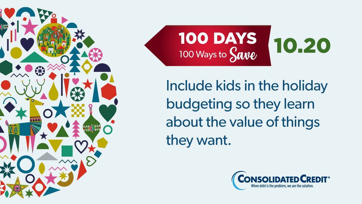 🎄#100Days100Ways Personal Finance Tip of the Day
🙌Tag people, like, share for chance to win $100

🎅To help you plan and stay on track, we've created a Holiday Spending Checklist:ow.ly/xNBl50X54YE

💰#WINMONEY #Budgeting #ConsolidatedCredit #DebtSucks ☎️1-844-450-1789