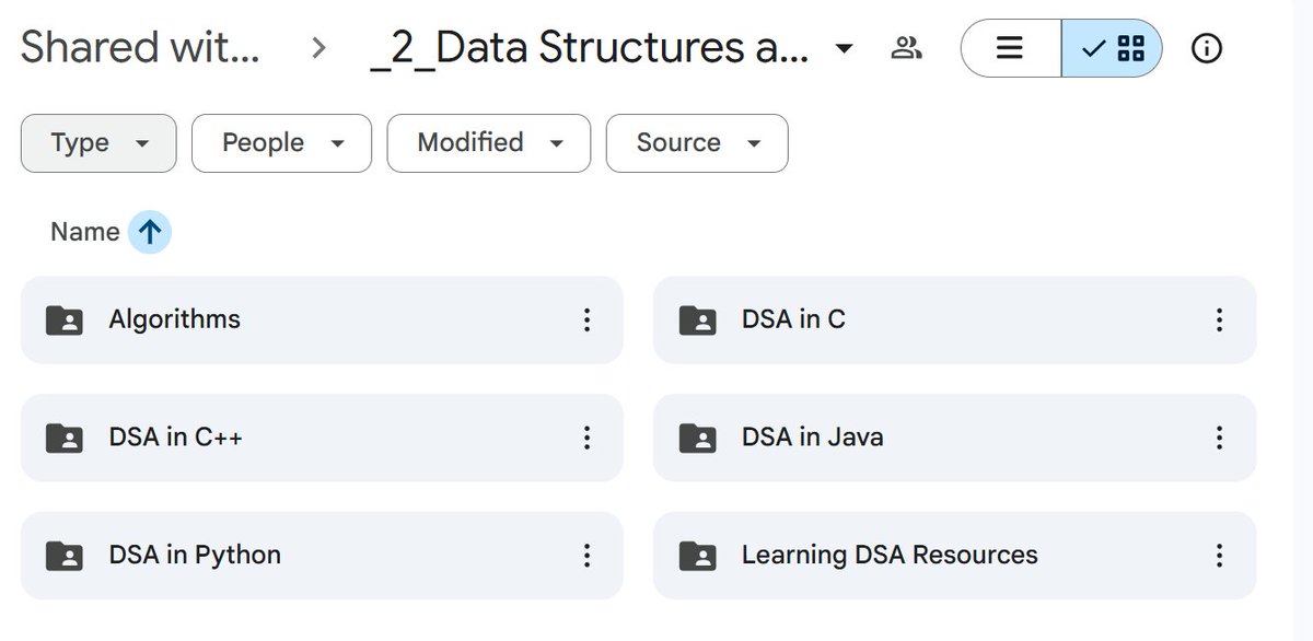 AvinashSingh_20's tweet image. DSA in C,C++, Java , Python and Algorithm drive resources - drive.google.com/drive/folders/…