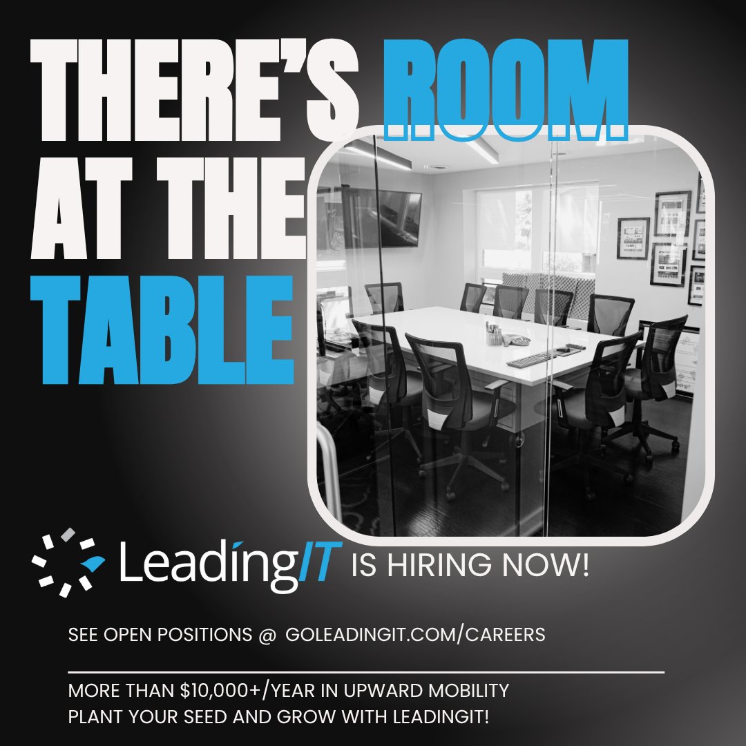 GoLeadingIT's tweet image. If you love tech, collaboration, and helping others succeed, you’ll fit right in here.
From full health coverage to hybrid work options, explore our open roles and grow with us!
#hiring #ITjobs #techcareers #jobsearch