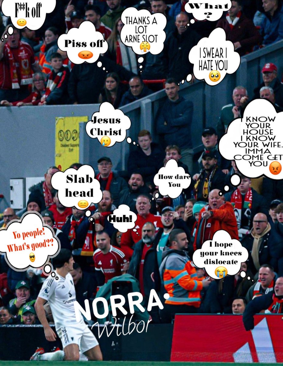 The moment Maguire silenced Anfield 😭😭😭
Just look at those angry faces and thoughts😂💔

Thanks a lot, Arne Slot” got me crying 😭😭