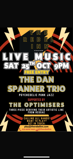 danspanner's tweet image. This coming Saturday 25th at The Rebel Inn, Streatham...