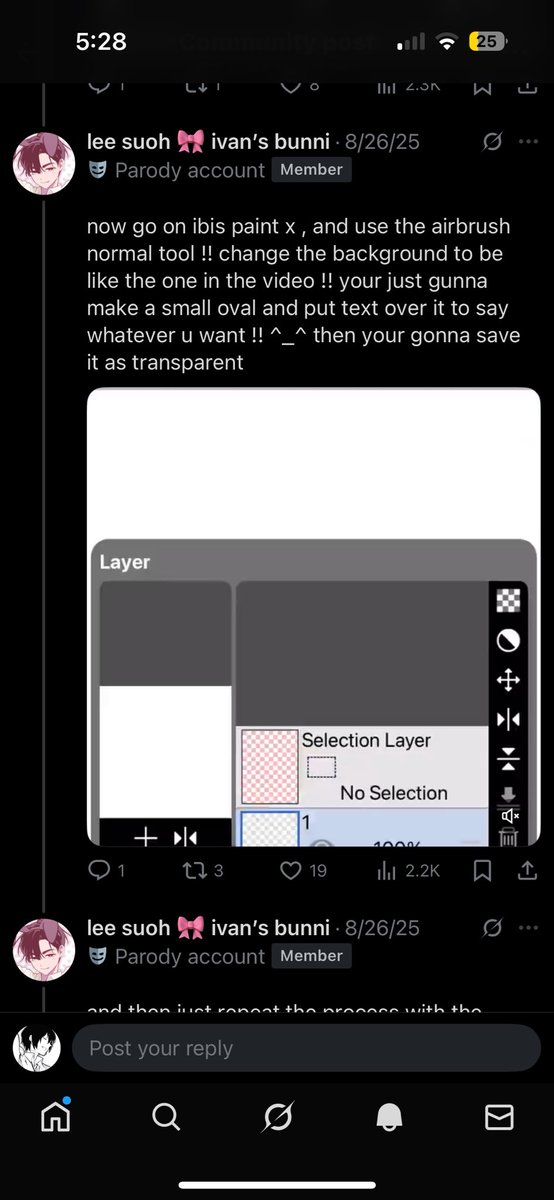 his__ideal's tweet image. the person i got the tutorial from keeps liking my comments linking their post and it makes me feel bad so here's the thread in screenshots