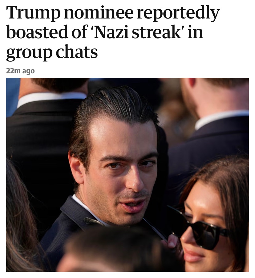 Every day they tell us who they are…