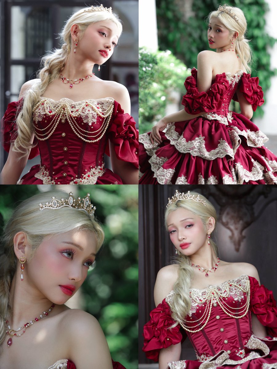 this red gown on gehlee is absolutely STUNNING