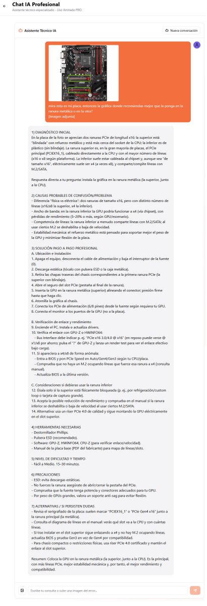 hardwareadicto's tweet image. 🧠La IA de ArreglaTech analiza tu PC como un experto
📸Incluye diagnóstico con imágenes en el chat
👇Aprende, repara y mejora tu equipo si se lo pides. Habla con ella para tus problemas Tech
 arreglatech.app/chat-ia
#IA #TechTools #PCRepair #ArreglaTech #hardware #tech #laptop #