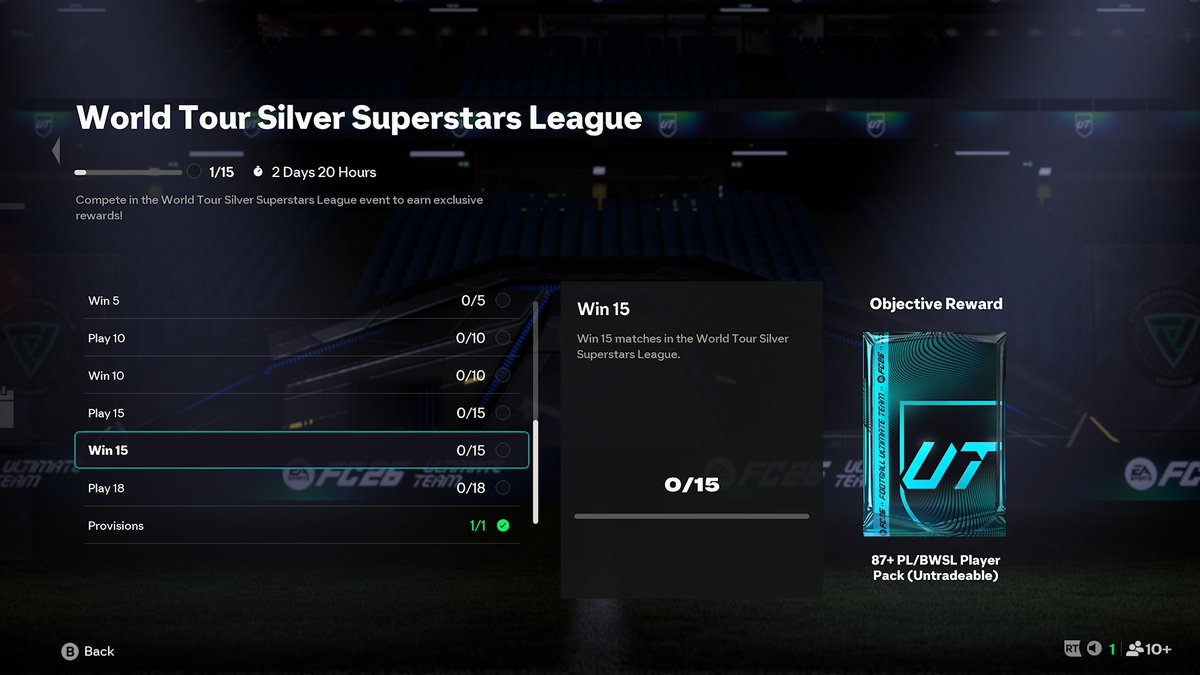 New world tour silver superstars league has begun!!!

These are the rewards: 
Cornerstone/RR/Hero Pack
• 84+ Pick✅️
• 81+ Pick✅️
• 87+ EPL/WSL Pack✅️
• 100k Pack✅️
• 83x3✅️
• 81x5✅️
• 81x3☑️

It is now available for orders on the website