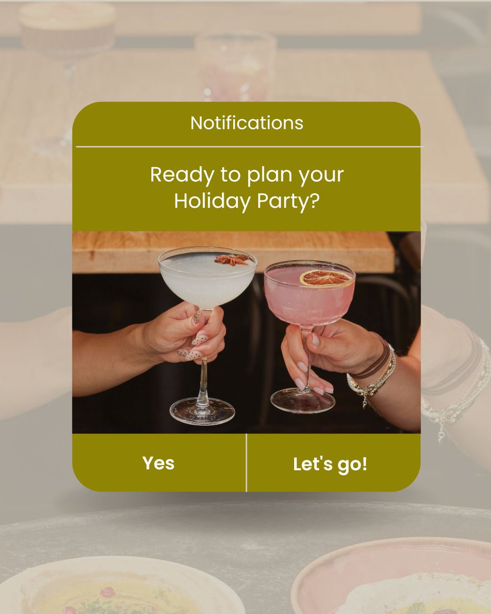 Holiday plans in the works? 🎉🥂 Let Tabulé handle the food - from catering your parties to hosting you in our restaurants. Authentic Middle Eastern flavours = instant celebration. Book now at tabule.ca.