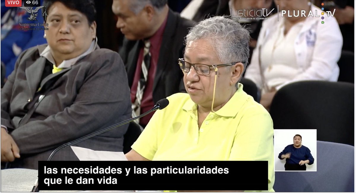 <a href="/LeniaBatres/">Lenia Batres</a> <a href="/SCJN/">Suprema Corte</a> @JusticiaTV_MX <a href="/YoTambien/">Yo También</a> <a href="/YasminEsquivel_/">Yasmín Esquivel Mossa</a> <a href="/lorettaortiza/">Loretta Ortiz Ahlf</a> <a href="/Giovanni_F_M/">Giovanni Figueroa Mejía</a> <a href="/HugoAguilarOrti/">Hugo Aguilar Ortiz</a> <a href="/marthinagaby/">Martha García</a> <a href="/movimientoPcD/">Movimiento de Personas con Discapacidad</a> Esta mujer, <a href="/torres_cata/">Catalina Torres</a> 👇 , ENORME activista de San Luis Potosí fue quien nos convocó a 777 organizaciones y personas con discapacidad a firmar una carta que llevó a la manifestación de la semana pasada, que paró la discusión y ahora logró esta audiencia en la que están