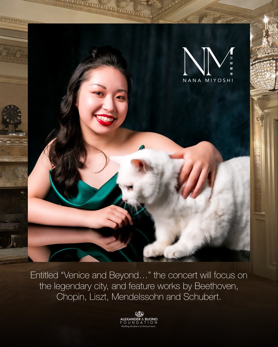 <a href="/alexander_buono/">Alexander & Buono Foundation</a> is pleased to welcome Nana Miyohi back to New York for a private recital next week, co-sponsored by the <a href="/CCFdn/">Columbus Citizens Foundation</a>. 

#nanamiyoshi #roadtocarnegiehall
#columbuscitizensfoundation #piano #pianorecital #beethoven #chopin #liszt #mendelssohn #schubert #classicalmusic