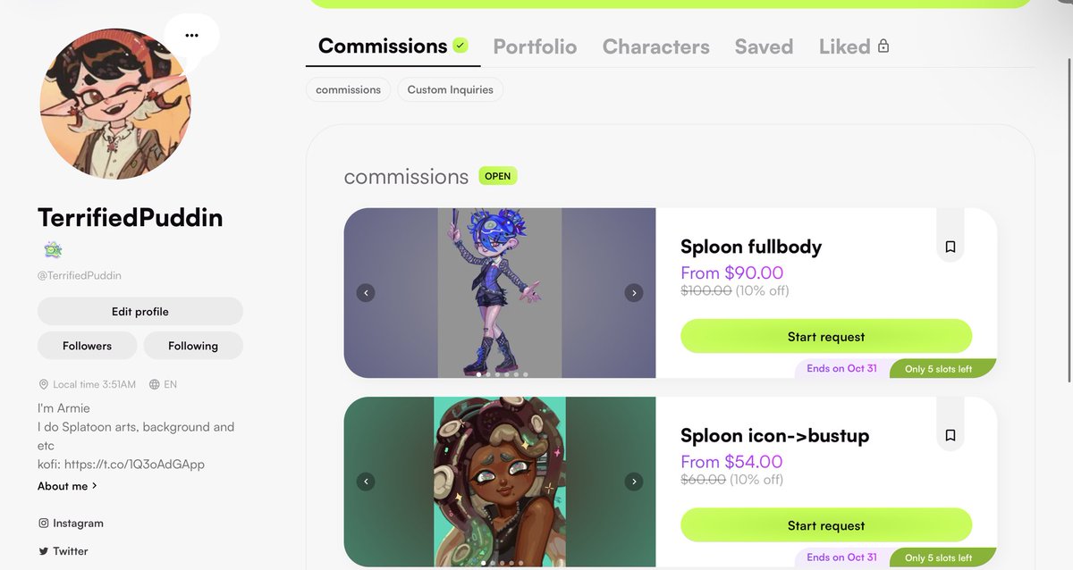 I have a 10% discount on vgen commissions :3
#splatoon #sploon #commission