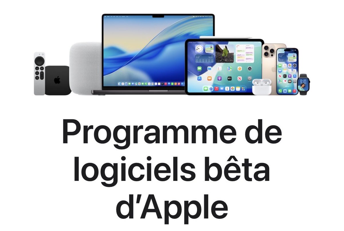 iMathTechs's tweet image. ⚡️ Et ça enchaîne avec les bêtas publiques dans la foulée !
Apple ne perd pas de temps 🕝

#Apple #betatest