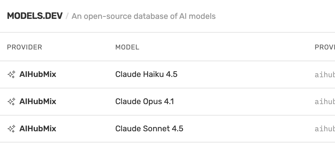 ricpallaoro's tweet image. Useful one if you offer any kind of ai features or allow users to select custom models: models.dev