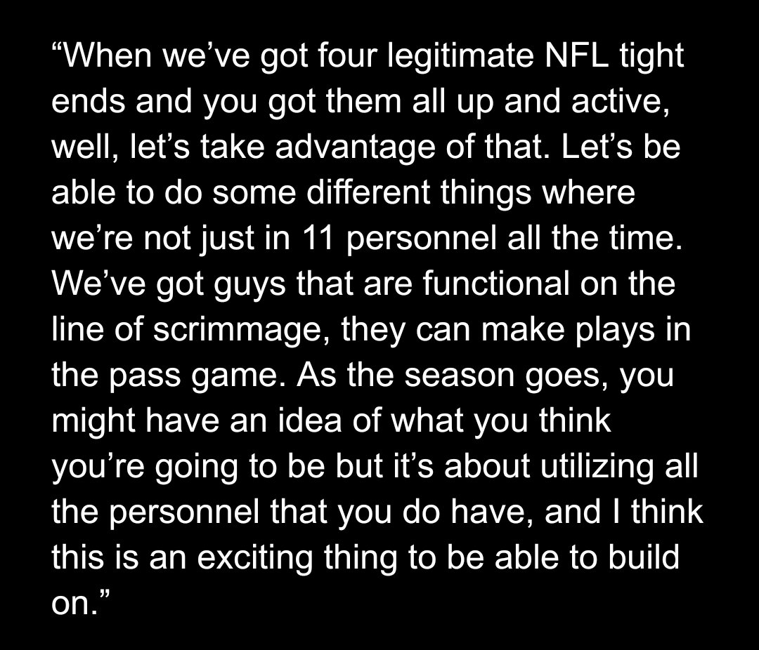 Adam Grosbard (@adamgrosbard) on Twitter photo Touched on this in the article, but I think the full quote is worth sharing.
Sean McVay struck a very different tone when asked by <a href="/StuJRams/">Stu Jackson</a> about the Rams' 12 and 13 personnel usage yesterday than he did earlier in the season with talk of matchup dependency Touched on this in the article, but I think the full quote is worth sharing.
Sean McVay struck a very different tone when asked by <a href="/StuJRams/">Stu Jackson</a> about the Rams' 12 and 13 personnel usage yesterday than he did earlier in the season with talk of matchup dependency