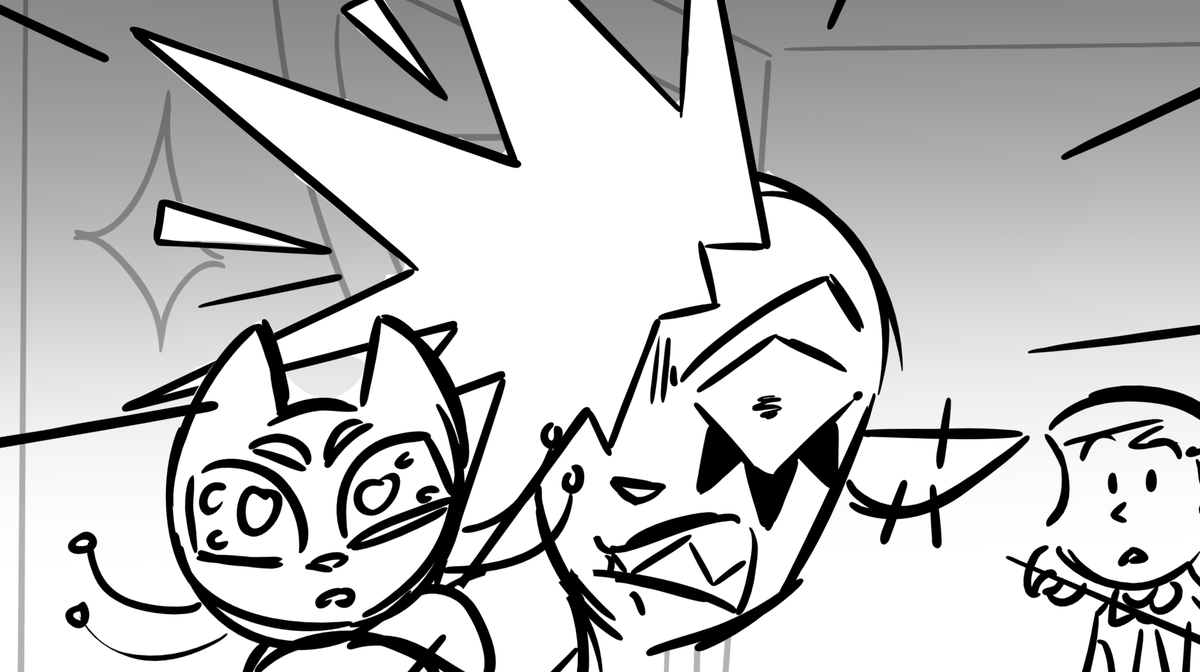 STARSTRUCK PRODUCTION UPDATE! 

Hey everyone! We wanted to take a second to show you some screenshot previews of the animatic! These were done by Destiny DeJames who NAILED the comedy!

We've moving into editing and scoring next, so stay tuned!