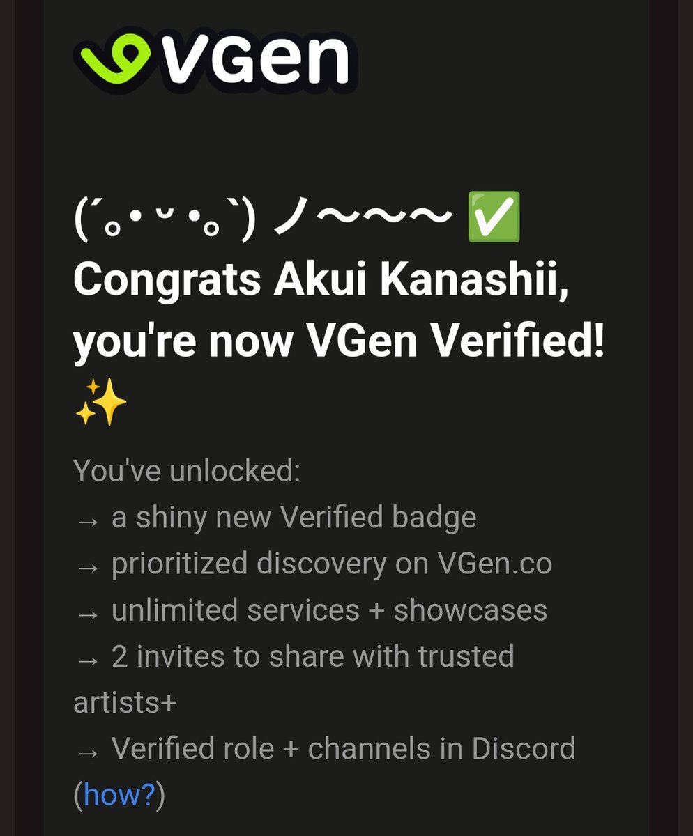 Verified on #VGen, 
I'm ready to retire now, guys 🫶