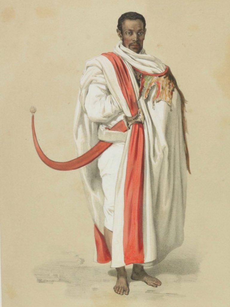 DestaAmora2648's tweet photo. Amhara man from Begemder/Gondar, early-middle 19th century https://t.co/e86PlWXhwM