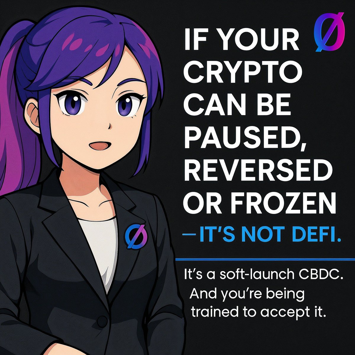 Arksh01's tweet image. Let me introduce you to $ZERØ. A memecoin with a real meaning. 

You think you are safe in #Crypto, but actually, maybe you&apos;re not. Not all #Blockchains are #decentralized #Finance and #safe.

I strongly recommend that you watch this: zerotrust.nexus/trustless-index

You&apos;ll thank me…