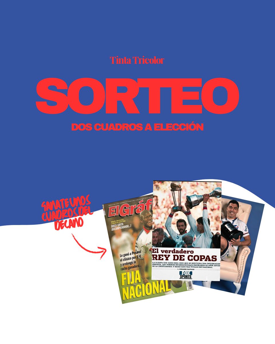 HAY SORTEO 🇫🇷

Dos cuadros a elección para decorar en tres colores.

🤔 ¿Cómo participo?

1⃣ Seguir en TintaTricolor
2⃣ fav &amp; RT
3⃣ etiqueta a quién le regalarías uno de los cuadros

En Instagram podes participar por otra chance 👀