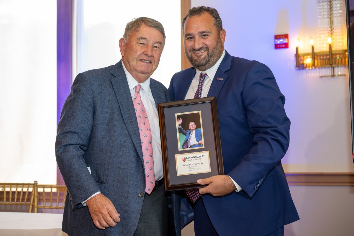Another honor for the one and only Dick Connolly, who is now a deserving member of the Massachusetts Golf Hall of Fame! 👏