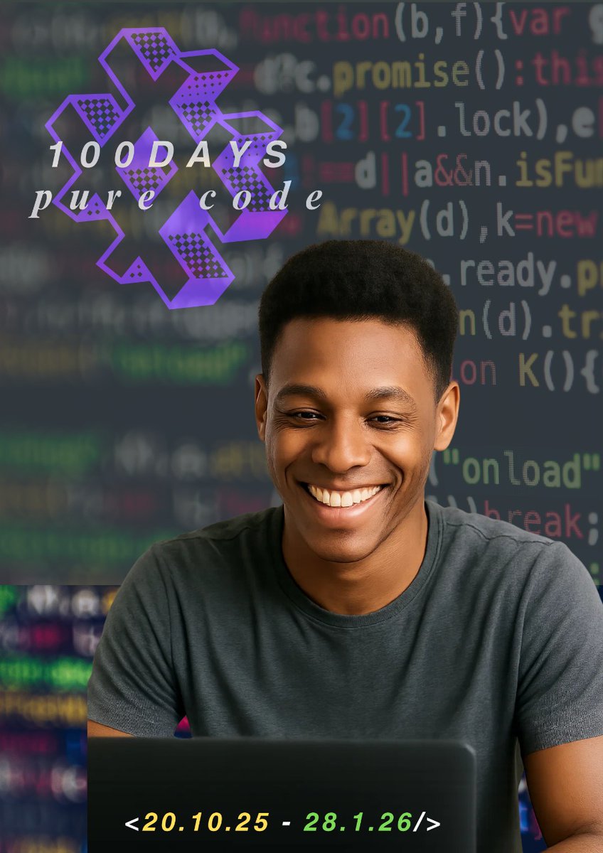 notesofatechie's tweet image. Started my #100DaysPureCode with daily updates of what I did everyday and everything new I learn. 👨🏽‍💻 Let&apos;s get coding.
Let&apos;s get designing.