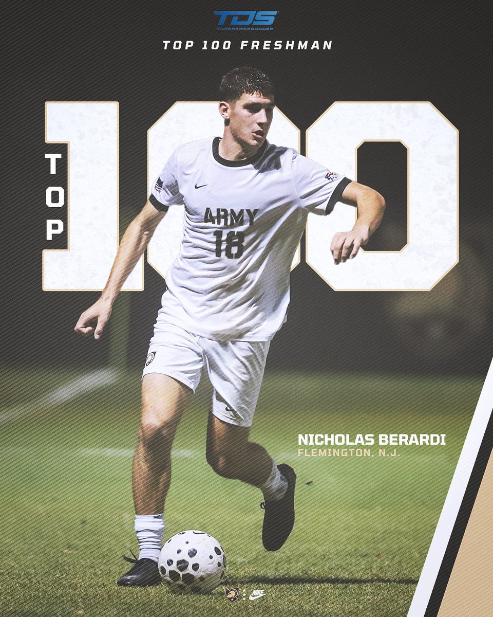 Making moves 📈

Nicholas Berardi has been named to the TDS Top 100 Freshman list! 

#GoArmy