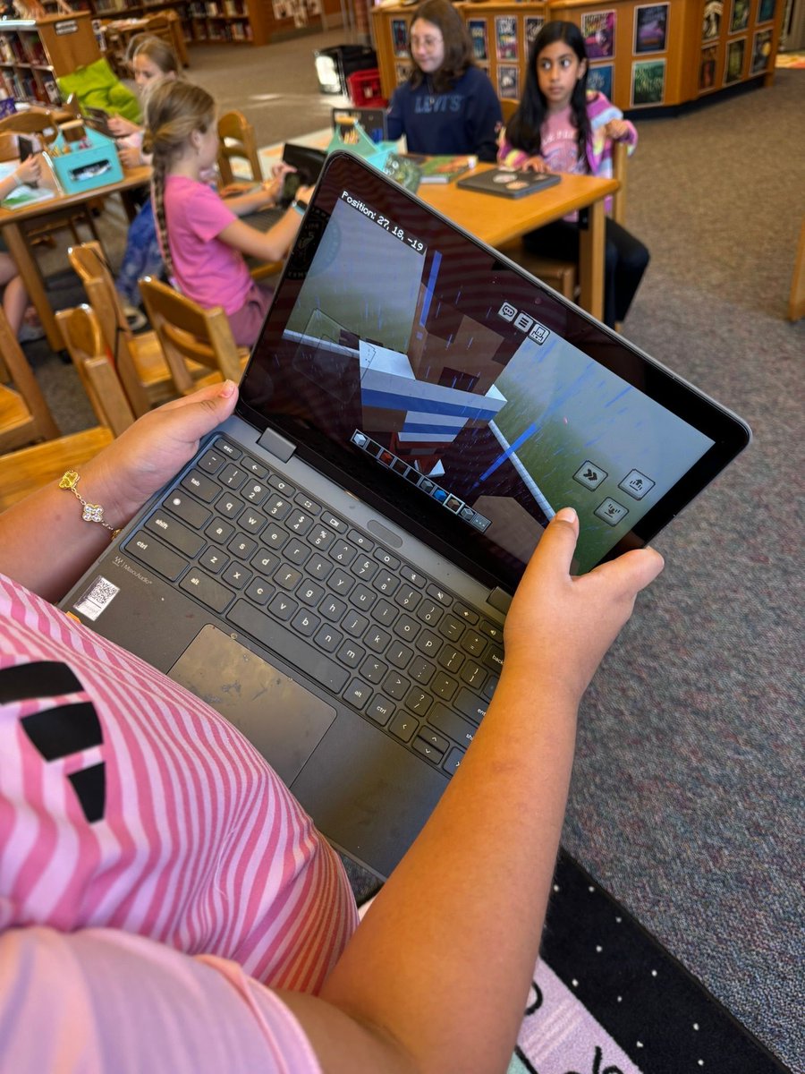 MrsLibraryLady8's tweet image. Our dive into Computer Science this week in the library has been exciting! Students in grades 3-5 have been using Minecraft Education to bring book characters to life. Their boundless imagination is truly remarkable. #MinecraftEducation #CreativeStudents