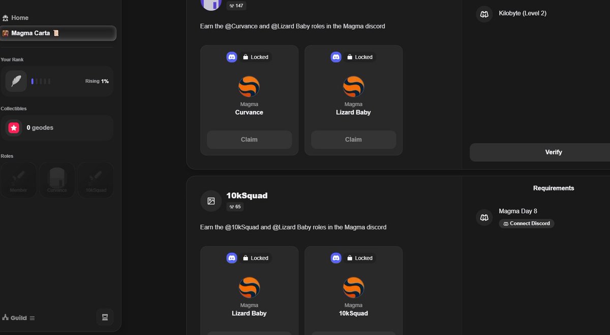 CryptoLux (@cryptoluxcl) on Twitter photo Today, an opportunity opened up to get the role of <a href="/MagmaStaking/">Magma 🐲🧡 (mainnet arc)</a> for partnering with the NFT collection <a href="/the10kSquad/">The 10k Squad (mainnet arc)</a> #gmagmateam Today, an opportunity opened up to get the role of <a href="/MagmaStaking/">Magma 🐲🧡 (mainnet arc)</a> for partnering with the NFT collection <a href="/the10kSquad/">The 10k Squad (mainnet arc)</a> #gmagmateam